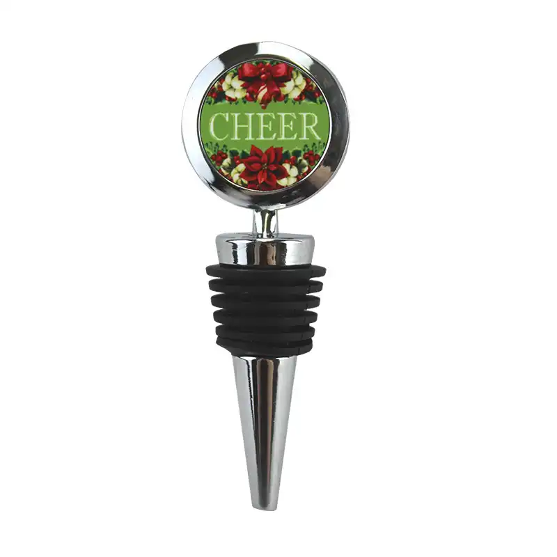 DyeTrans Metal Wine Stopper - Round - with Aluminum Inserts