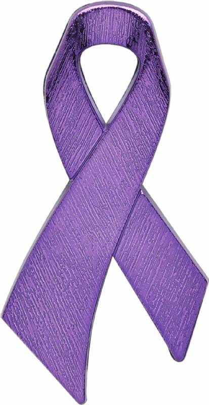 purple awareness ribbon