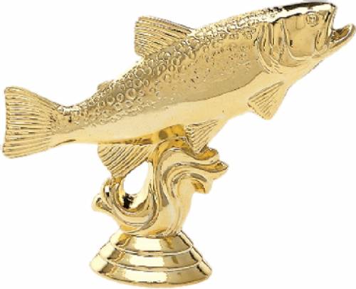 3 3/8 Trout Trophy Figure Gold