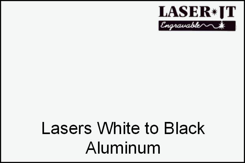 Package of 10 Laser Engraving Stock Sheets. White/Black 12x24