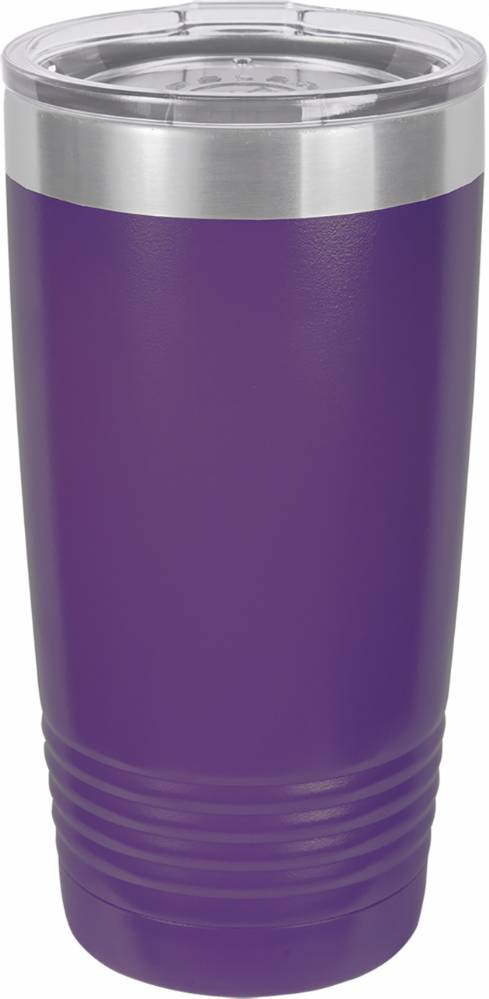 Polar Camel 20 oz. Light Purple Ringneck Vacuum Insulated Tumbler w/Clear  Lid