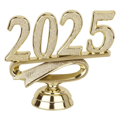 2 1/2" Gold "2025" Year Date Trophy Trim Piece