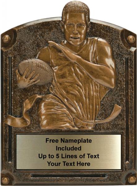 Flag Football - Legends of Fame Series Resin Plate 6" x 8"