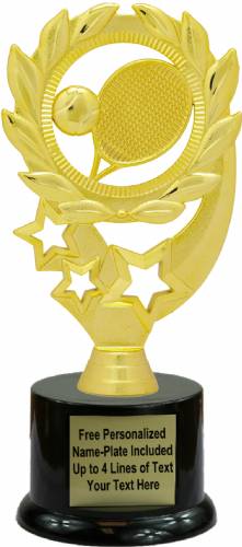 7 1/2" Tennis Sport Wreath Trophy Kit with Pedestal Base