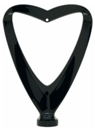 6 1/2" Black Ribbon Style Medal Holder Figure