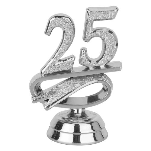 2 1/2" Silver "25" Year Date Trophy Trim Piece