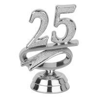 2 1/2" Silver "25" Year Date Trophy Trim Piece