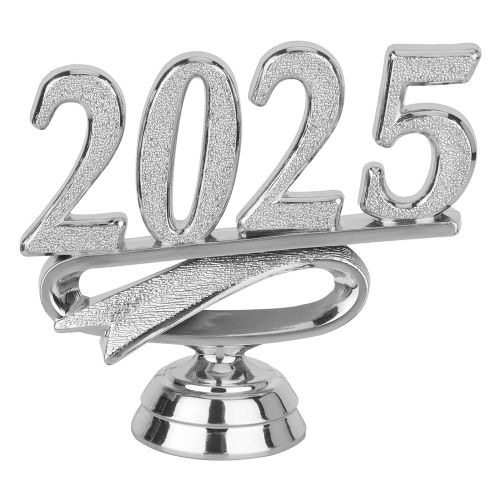 2 1/2" Silver "2025" Year Date Trophy Trim Piece