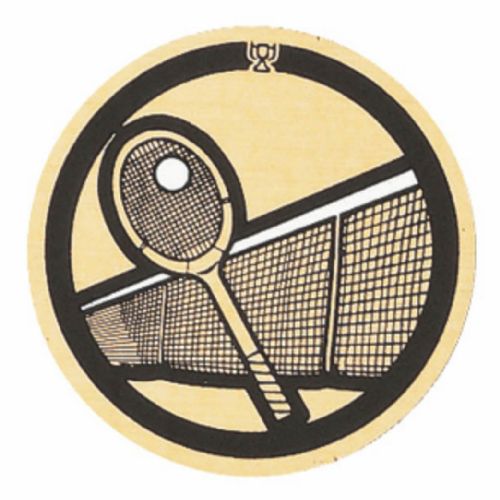 2" Tennis Gold Mylar Trophy Insert