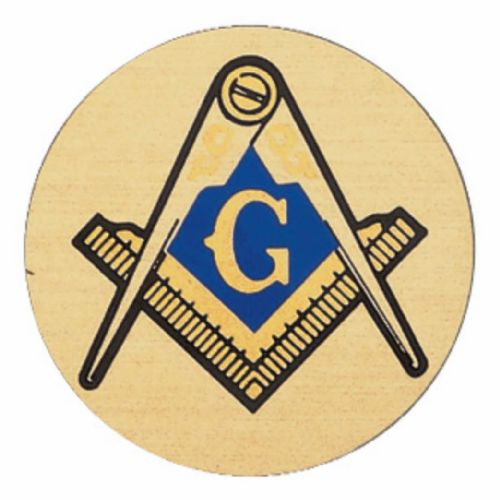 2" Masonic Gold Mylar Trophy Insert