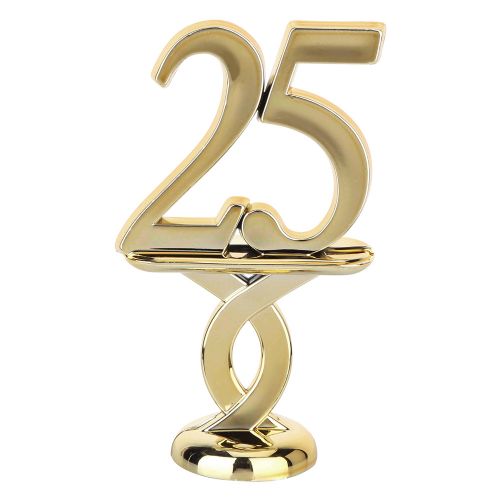 2 1/2" Gold "25" Year Date Trophy Trim