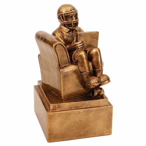 6" Fantasy Football Man in Chair Resin Trophy Figure #4
