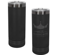 Black/Ghost Black 22oz Polar Camel ION-Plated Skinny Vacuum Insulated Tumbler