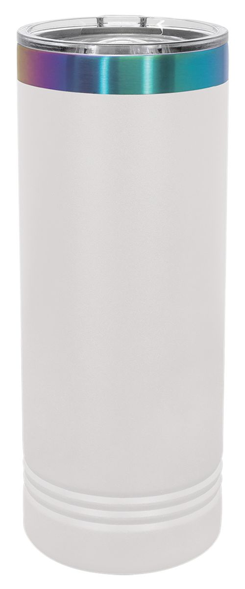 White/Prism 22oz Polar Camel ION-Plated Skinny Vacuum Insulated Tumbler