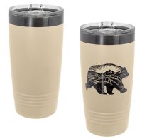 Warm Sand/Ghost Black 20oz Polar Camel ION-Plated Vacuum Insulated Tumbler with Slider Lid