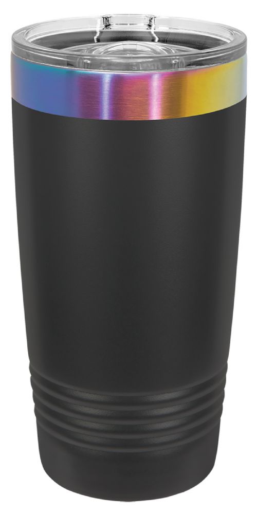 Black/Prism 20oz Polar Camel ION-Plated Vacuum Insulated Tumbler with Slider Lid