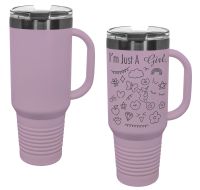 Moody Lilac/Ghost Black 40oz Polar Camel ION-Plated Vacuum Insulated Travel Mug with Straw