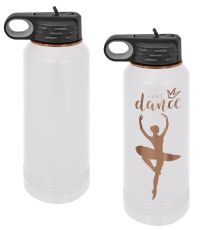 White/Rose Gold 32oz Polar Camel ION-Plated Vacuum Insulated Water Bottle