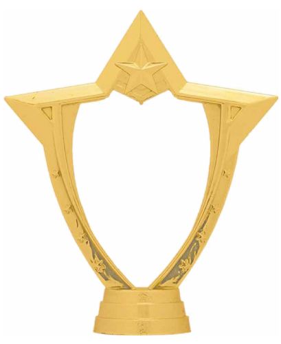 6" Gold Star Style Medal Holder Figure