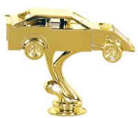 3 3/4" Dirt Track Car Gold Trophy Figure