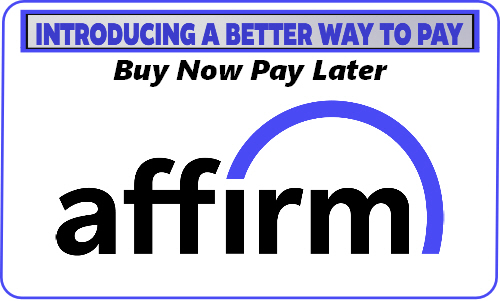 Now Available - Pay Later with Affirm Now Available - Pay Later with Affirm