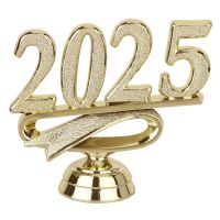 2 1/2" Gold "2025" Year Date Trophy Trim Piece