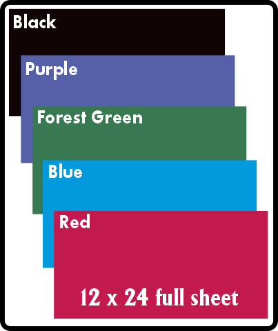 12X24 Red .025 Color Anodized Aluminum Sheet, Metal, 22 Gauge CNC Plate