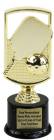 8" Gold Pickleball Trophy Kit with Pedestal Base